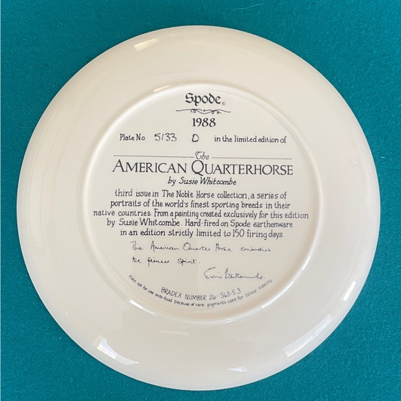 Spode The Noble Horse set of 3 Collector plates Limited Editions EUC - Picture 5 of 7